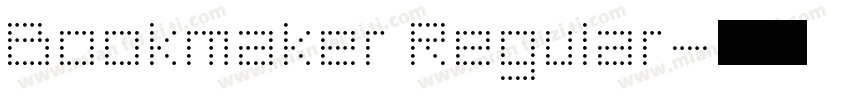 Bookmaker Regular字体转换
